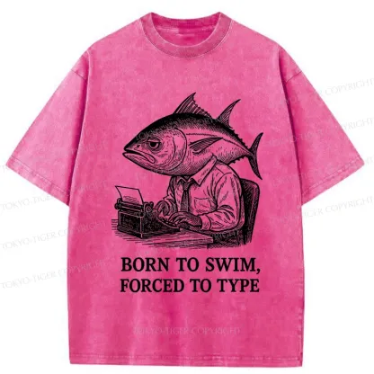 Tokyo-Tiger Tuna At Work Washed T-Shirt