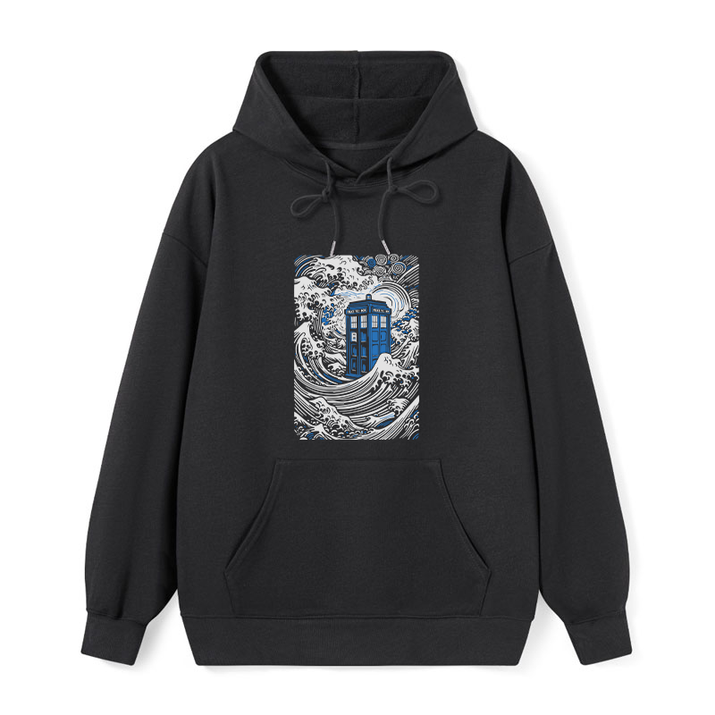 Tokyo-Tiger The Great Wave Off Tardis Classic Hoodie Sale