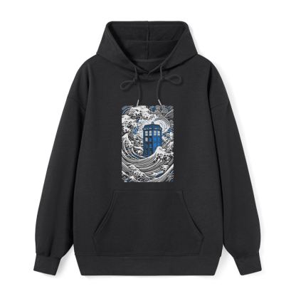 Tokyo-Tiger The Great Wave Off Tardis Classic Hoodie