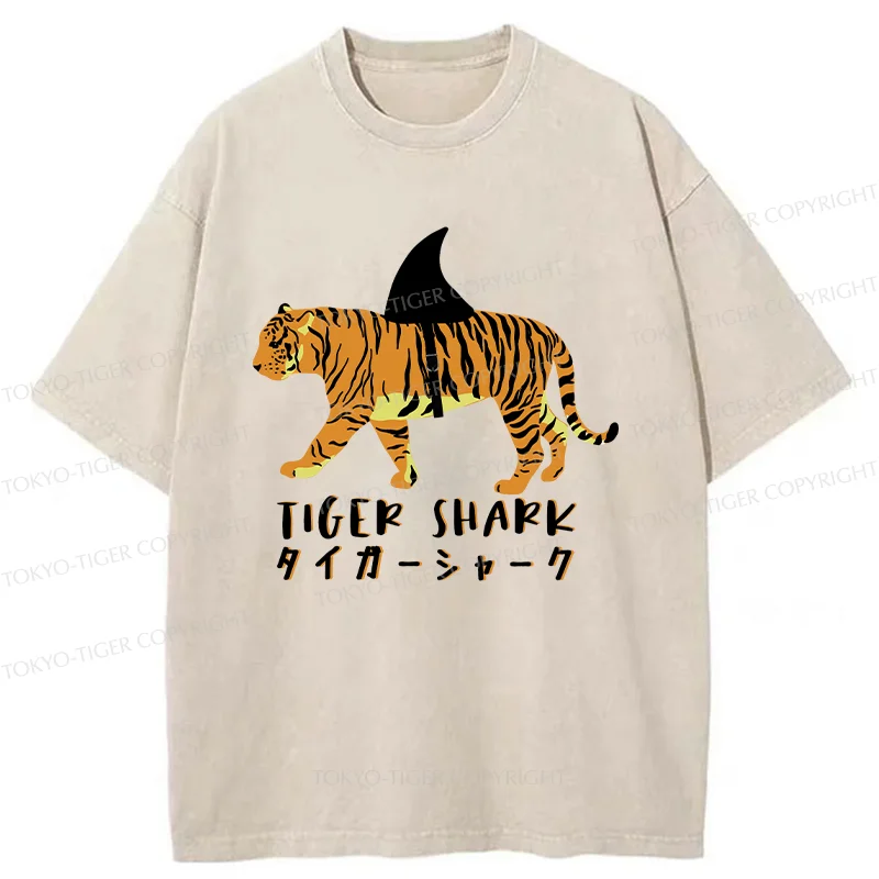 Tokyo-Tiger Funny Tiger Joke Washed T-Shirt