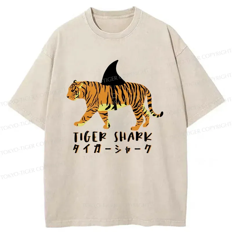 Tokyo-Tiger Funny Tiger Joke Washed T-Shirt