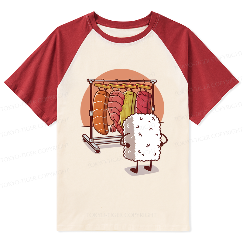 Tokyo-Tiger Which One Should I Wear Today Raglan T-shirt