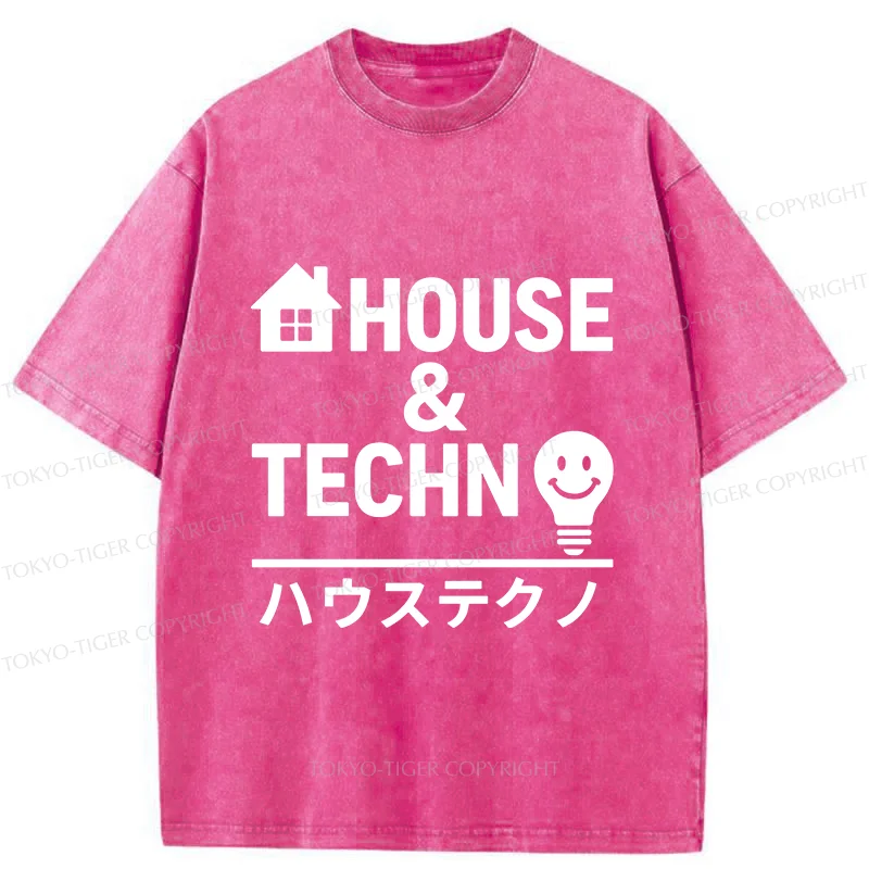 Tokyo-Tiger Tech House Washed T-Shirt