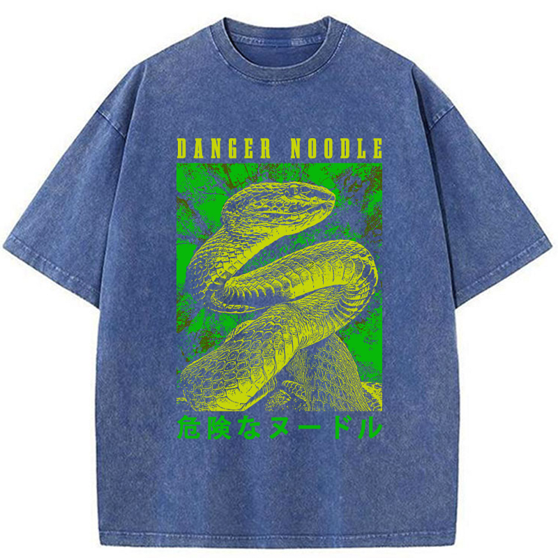 Tokyo-Tiger Dangerous Noodle Washed T-Shirt
