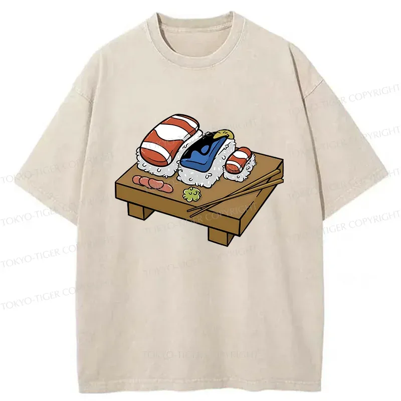 Tokyo-Tiger Fish's Fate Washed T-Shirt