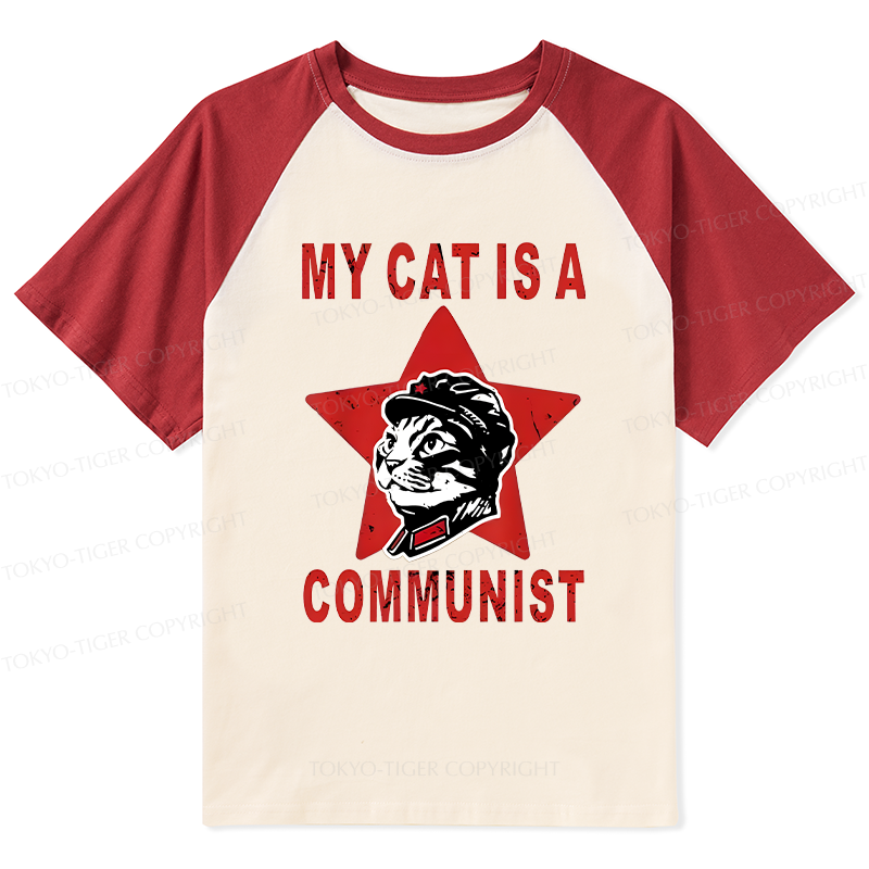 Tokyo-Tiger Funny Cat-ism Raglan T-shirt