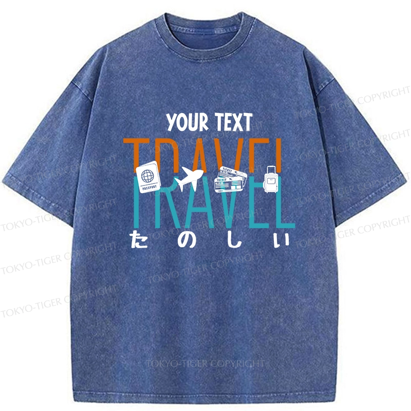 Tokyo-Tiger Your Travel Destination Washed T-Shirt
