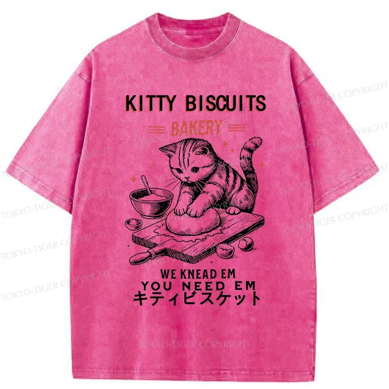 Tokyo-Tiger Cat Bakery Washed T-Shirt
