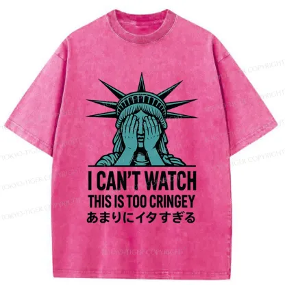 Tokyo-Tiger Shy Statue Washed T-Shirt