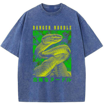 Tokyo-Tiger Dangerous Noodle Washed T-Shirt