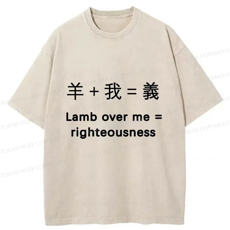 Tokyo-Tiger Constitution Of Justice Washed T-Shirt