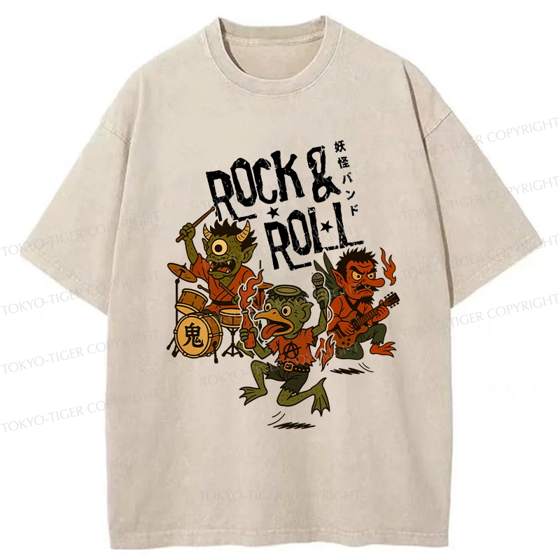 Tokyo-Tiger Yokai Band Washed T-Shirt