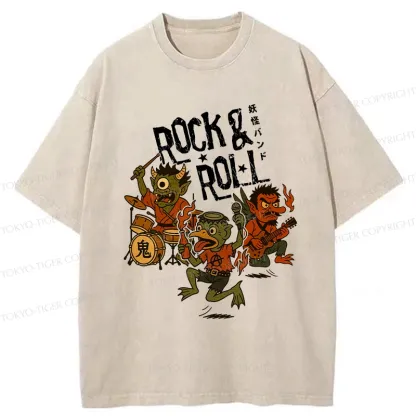 Tokyo-Tiger Yokai Band Washed T-Shirt