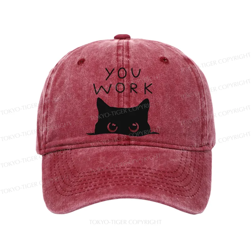 Tokyo-Tiger A Cat That Spies Washed Cap