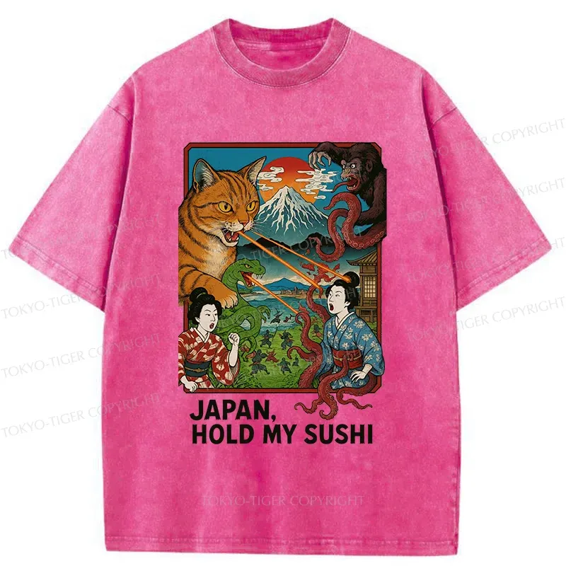 Tokyo-Tiger Monster War Washed T-Shirt