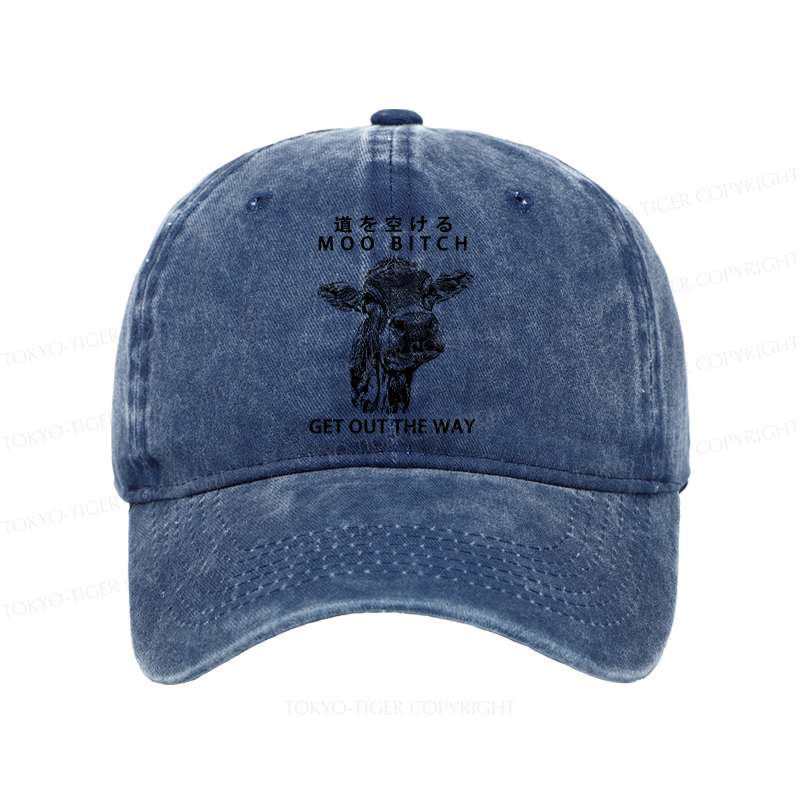 Tokyo-Tiger Funny Cow Washed Cap