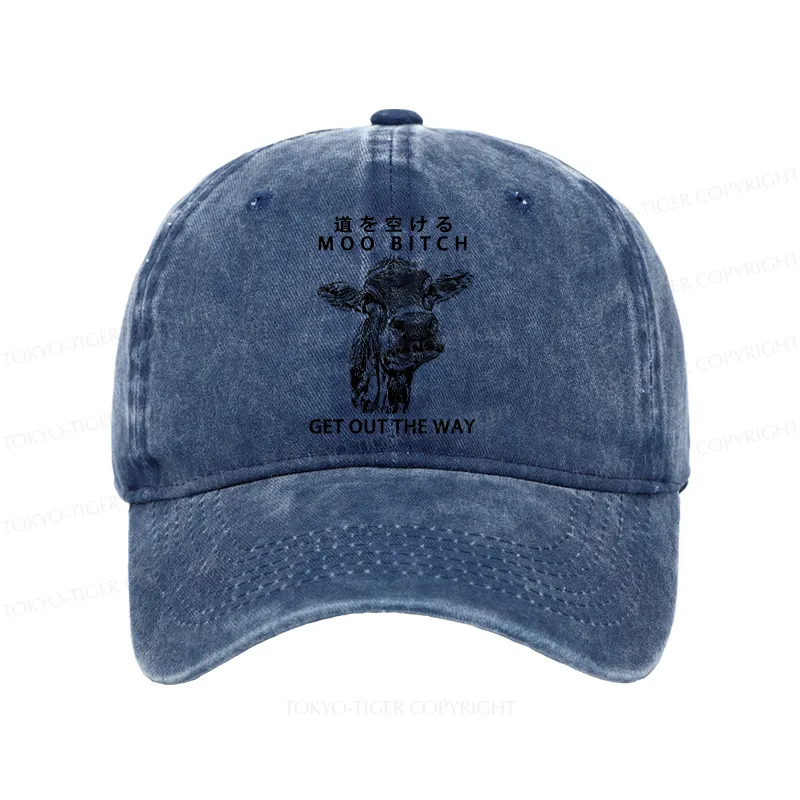 Tokyo-Tiger Funny Cow Washed Cap