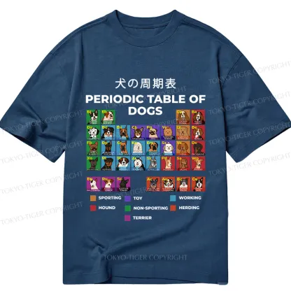 Tokyo-Tiger Periodic Table Of Dogs Classic T-Shirt