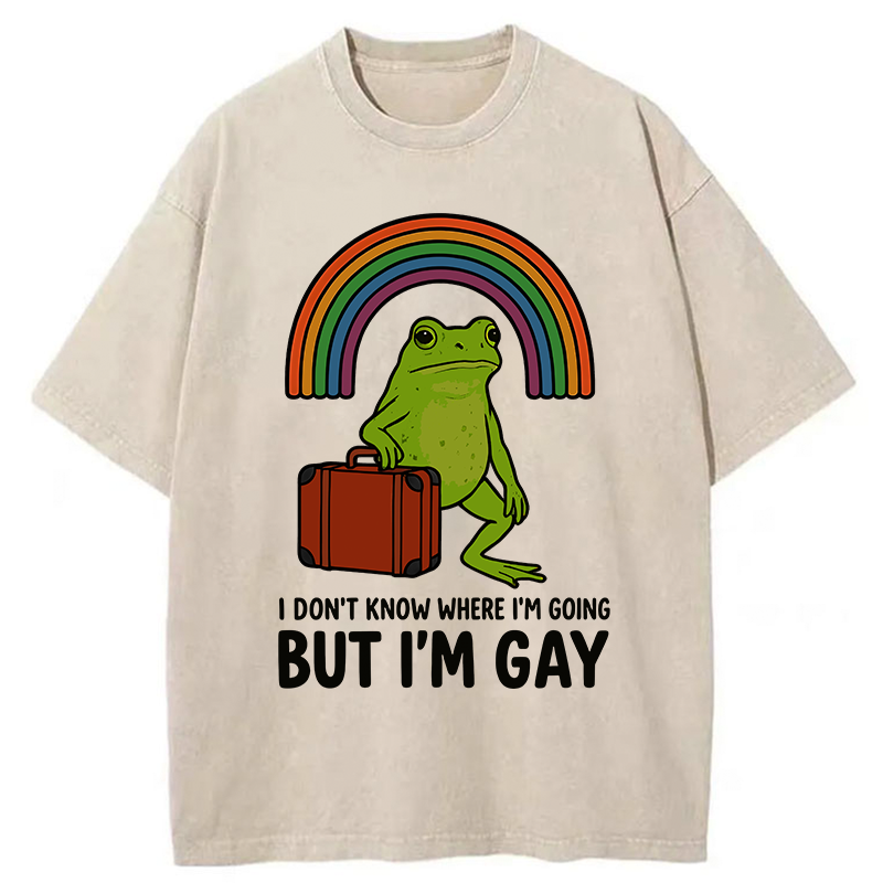 Tokyo-Tiger I Dont Know Frog Washed T-Shirt