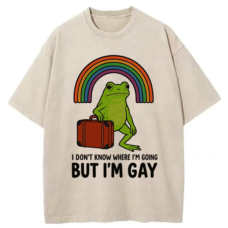 Tokyo-Tiger I Dont Know Frog Washed T-Shirt