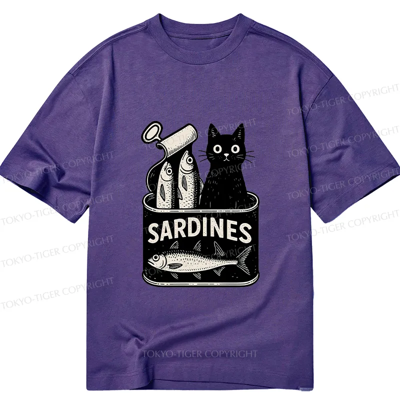 Tokyo-Tiger Cat And Canned Fish Classic T-Shirt