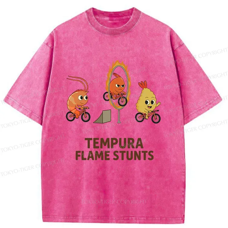 Tokyo-Tiger Tempura Acrobatic Washed T-Shirt