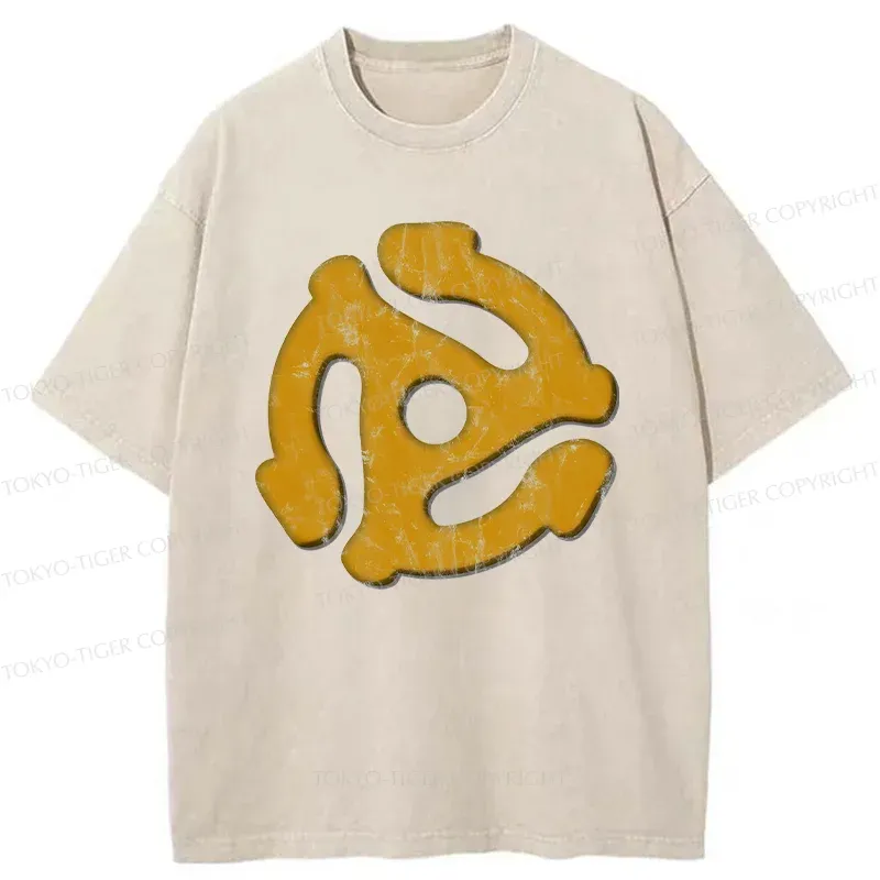 Tokyo-Tiger Record Adapter Washed T-Shirt