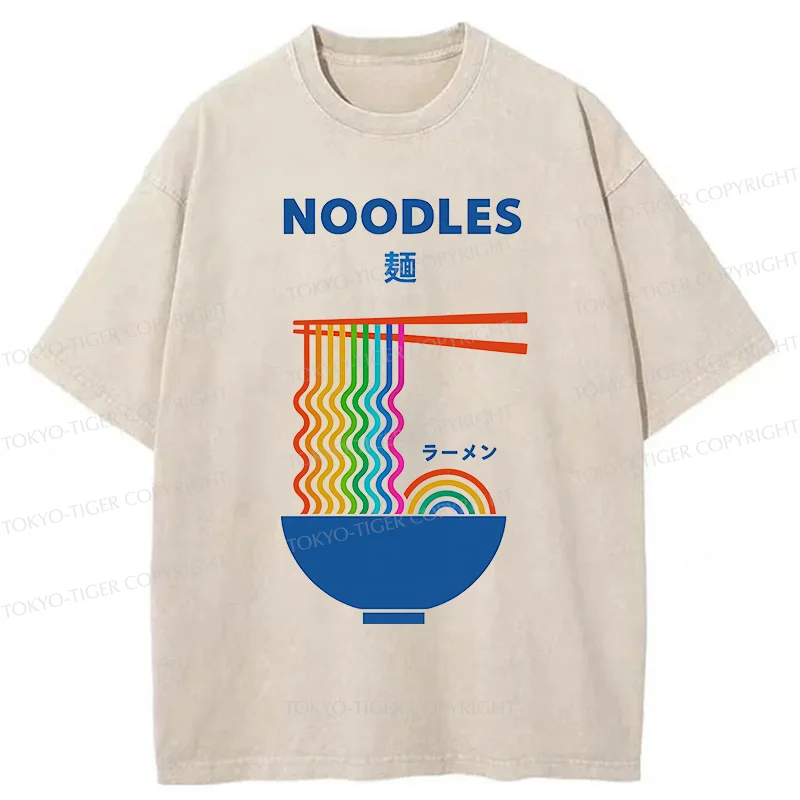 Tokyo-Tiger Rainbow Ramen Washed T-Shirt