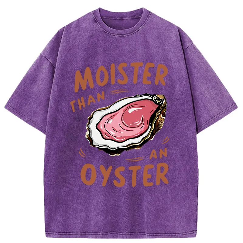 Tokyo-Tiger Oyster Funny Washed T-Shirt