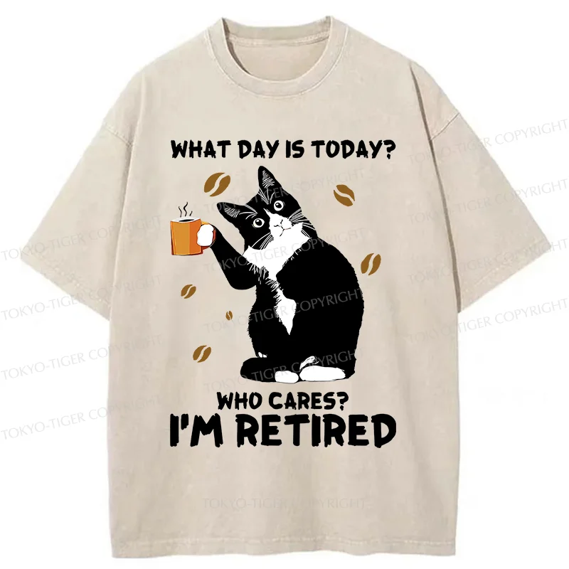 Tokyo-Tiger Retired Cat Washed T-Shirt
