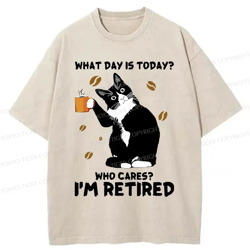 Tokyo-Tiger Retired Cat Washed T-Shirt