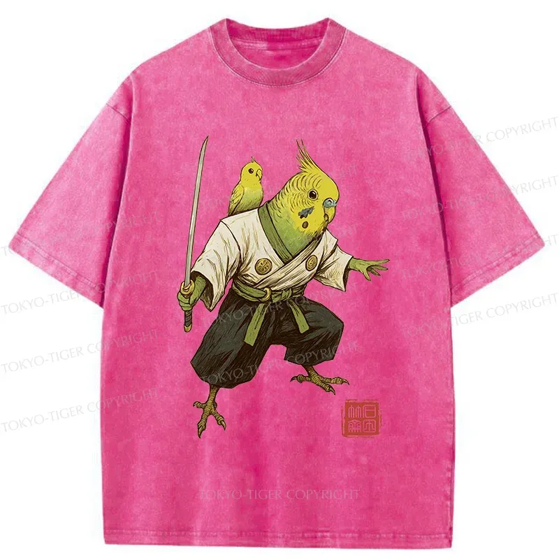 Tokyo-Tiger Parro Samurai Washed T-Shirt