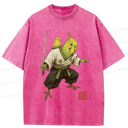 Tokyo-Tiger Parro Samurai Washed T-Shirt