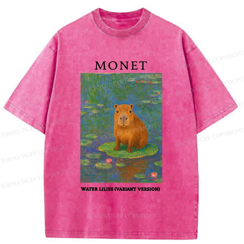 Tokyo-Tiger Monet's Capybara Washed T-Shirt