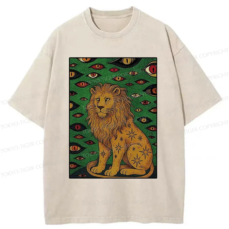 Tokyo-Tiger Mysterious Lion Washed T-Shirt