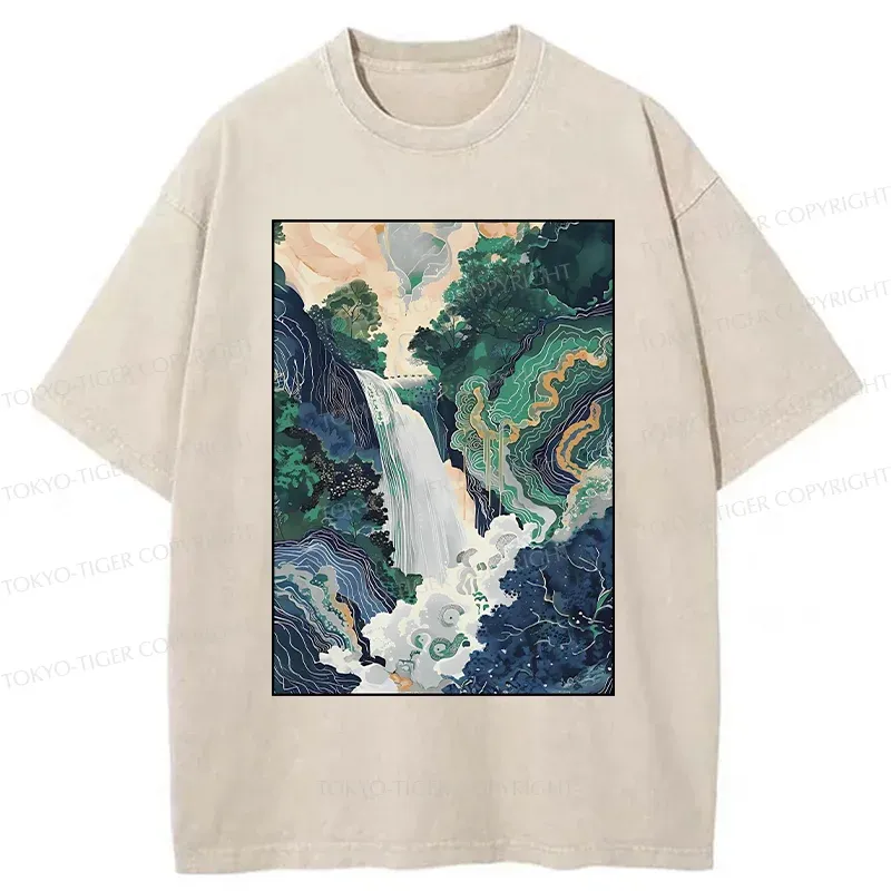 Tokyo-Tiger Japan Bonsai Washed T-Shirt Sale