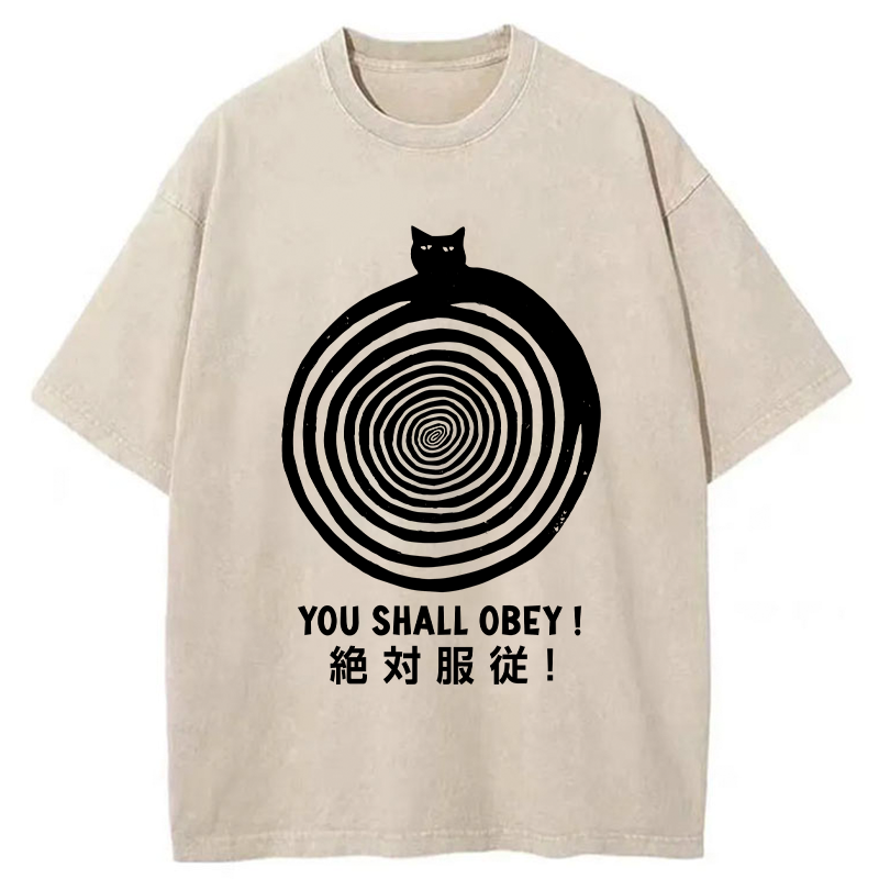 Tokyo-Tiger You Must Absolutely Obey Washed T-Shirt
