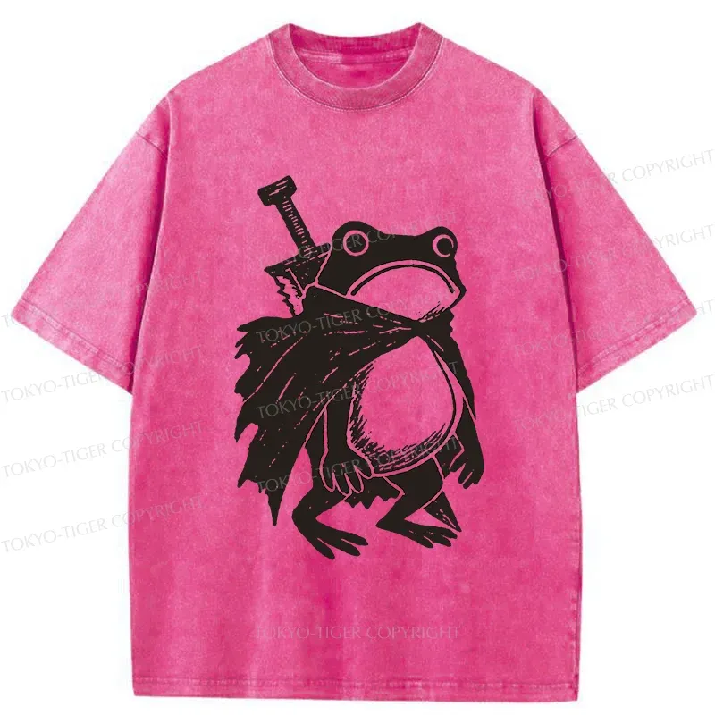 Tokyo-Tiger Frog Warrior Washed T-Shirt