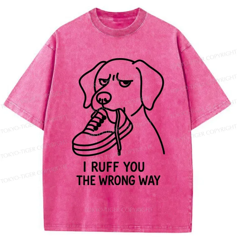 Tokyo-Tiger Dog's Accidental Mistake Washed T-Shirt