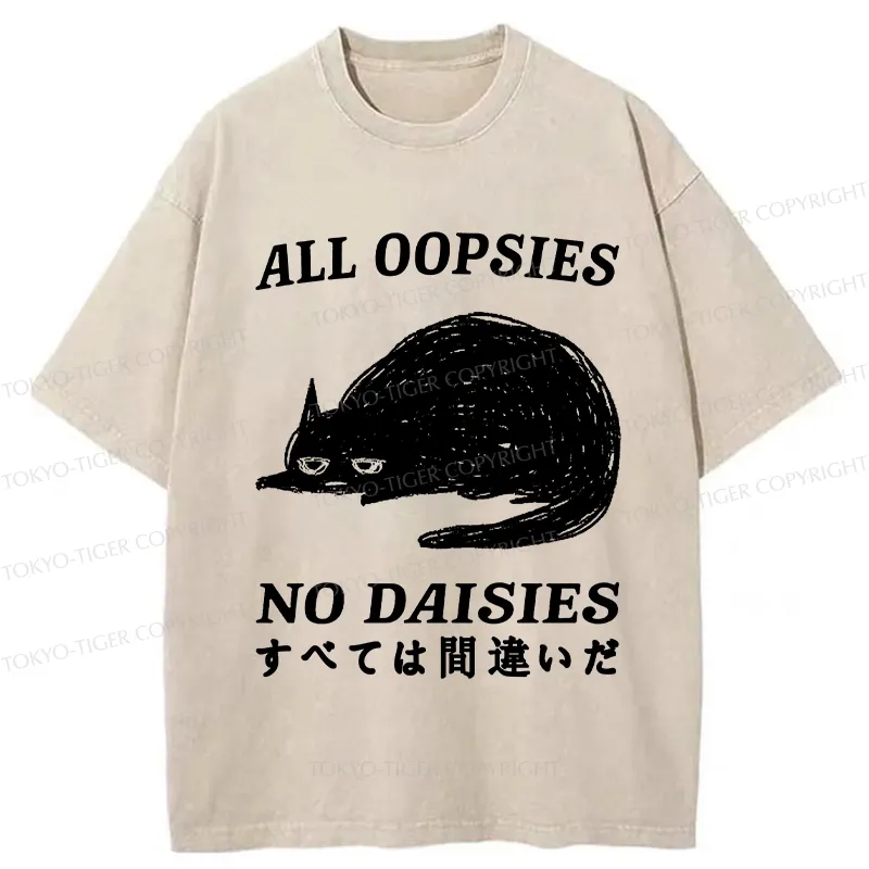 Tokyo-Tiger All Oopsies No Daisies Washed T-Shirt
