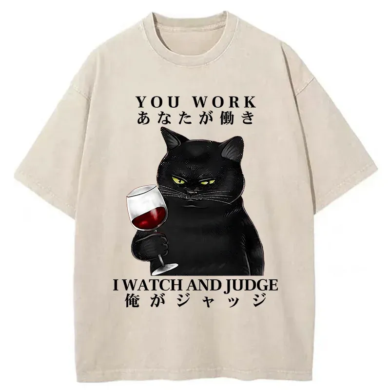 Tokyo-Tiger Cat Boss Japan Washed T-Shirt