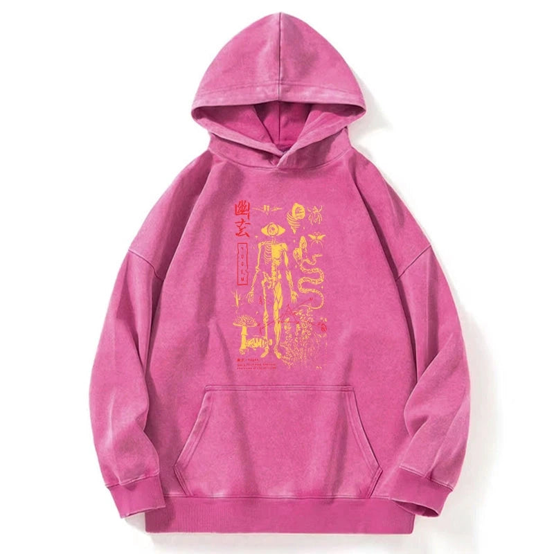 Tokyo-Tiger Spooky Ghost Japanese Washed Hoodie