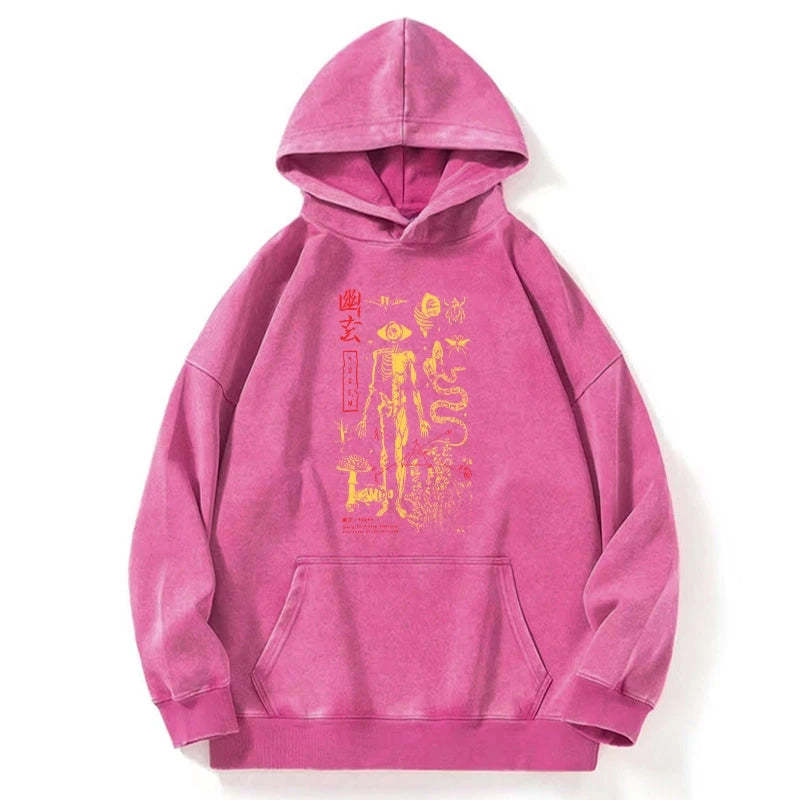 Tokyo-Tiger Spooky Ghost Japanese Washed Hoodie