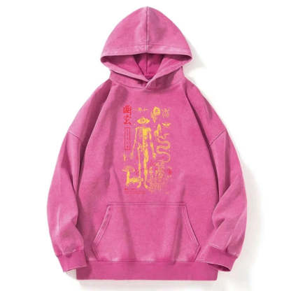 Tokyo-Tiger Spooky Ghost Japanese Washed Hoodie