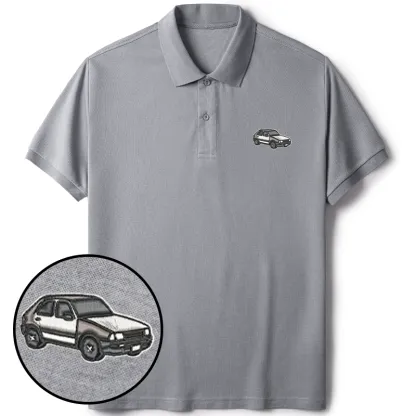 Tokyo-Tiger Japanese Classic Car Embroidered Polo T-Shirt