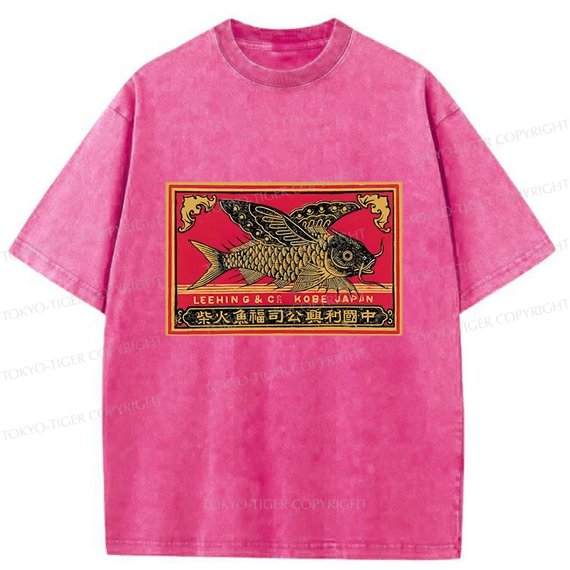 Tokyo-Tiger Flying Fish Washed T-Shirt