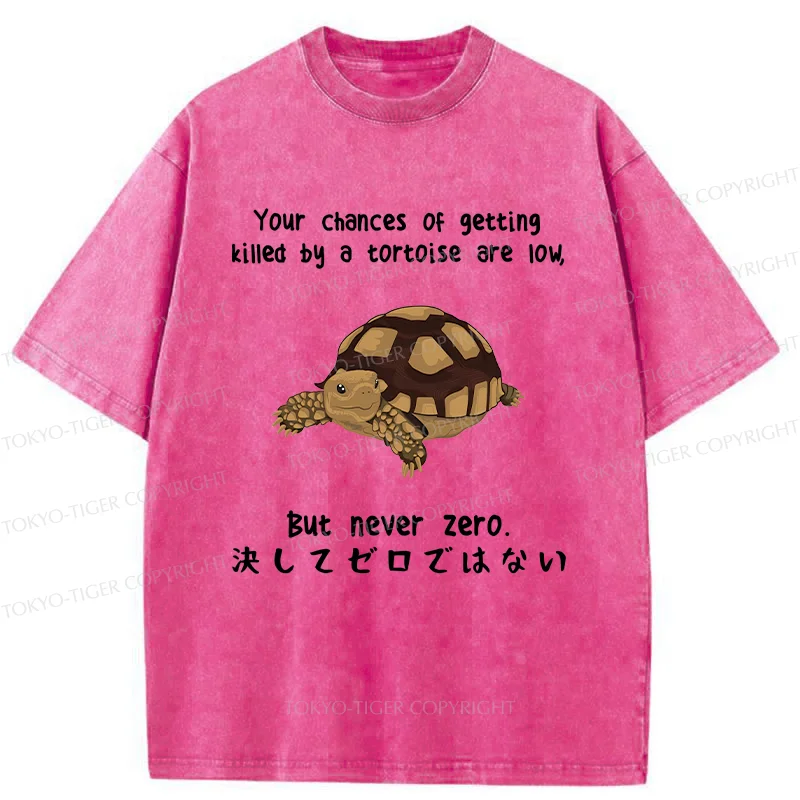 Tokyo-Tiger Funny Turtle Jokes Washed T-Shirt