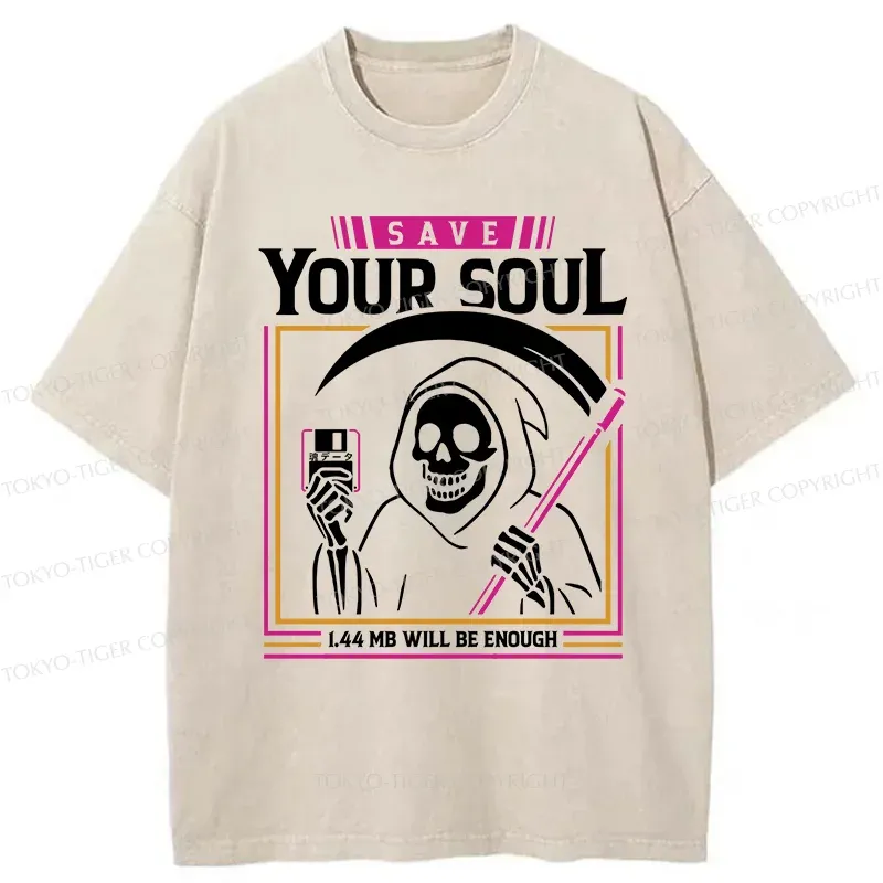 Tokyo-Tiger Store Your Soul Washed T-Shirt
