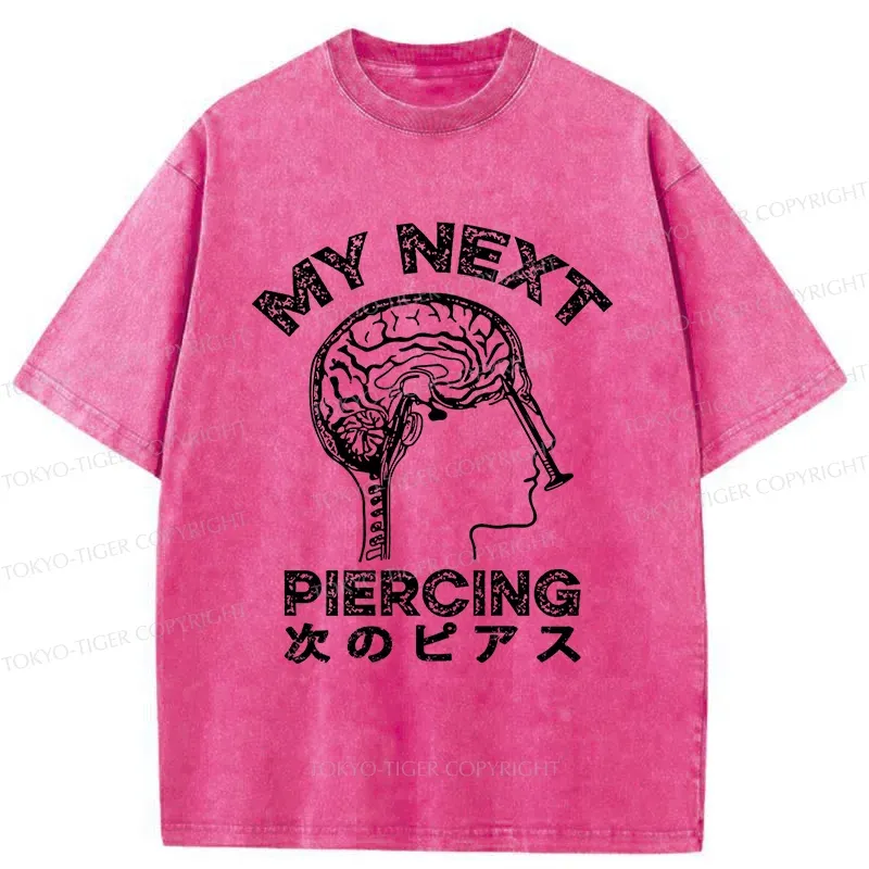 Tokyo-Tiger Next Piercing Surgery Washed T-Shirt