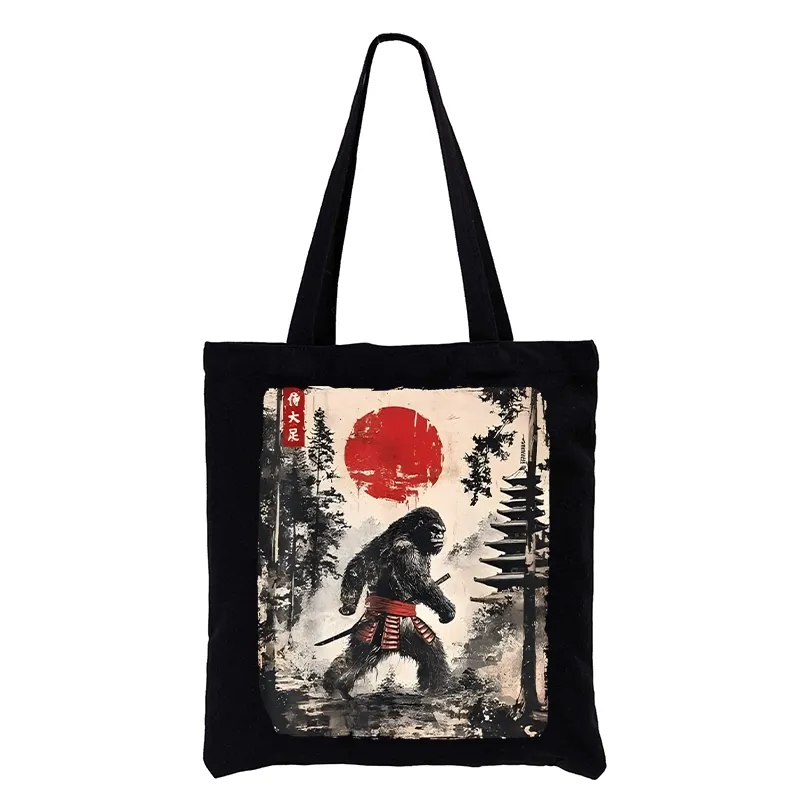 Tokyo-Tiger Japanese Samurai Bigfoot Tote Bag